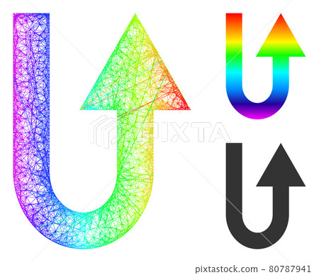 Spectrum Network Gradient Turn Forward Icon Spectrum Network Gradient Turn Forward Icon 80787941
