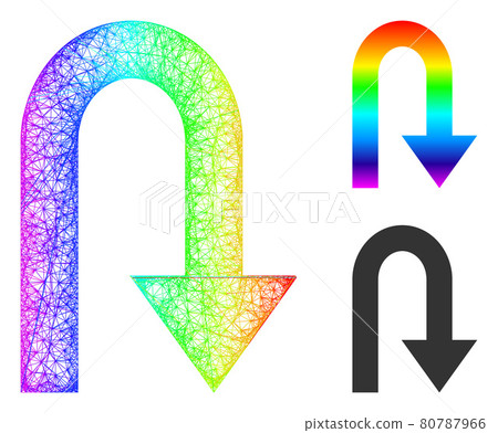 Spectral Net Gradient Turn Back Icon Spectral Net Gradient Turn Back Icon 80787966