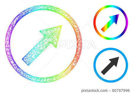 Spectrum Network Gradient Up-Right Rounded Arrow Icon Spectrum Network Gradient Up-Right Rounded Arrow Icon 80787996