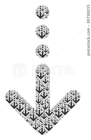 Send Down Fractal Collage of Itself Items - Stock Illustration ...