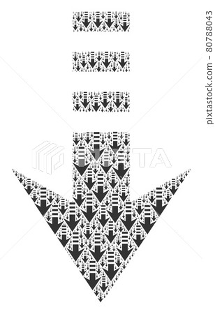 Send Down Recursive Collage of Itself Icons - Stock Illustration ...