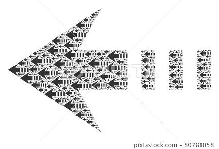 Send Left Fractal Composition of Itself Icons 80788058