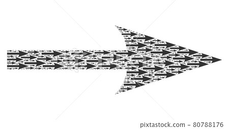 Sharp Arrow Right Recursion Collage of Itself Items 80788176