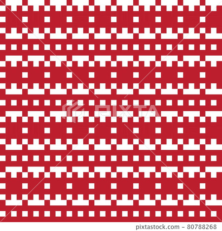 Red Christmas Fair Isle Seamless Pattern Background Red Christmas Fair Isle Seamless Pattern Background 80788268