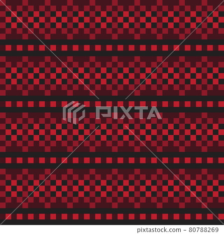 Red Christmas Fair Isle Seamless Pattern Background Red Christmas Fair Isle Seamless Pattern Background 80788269