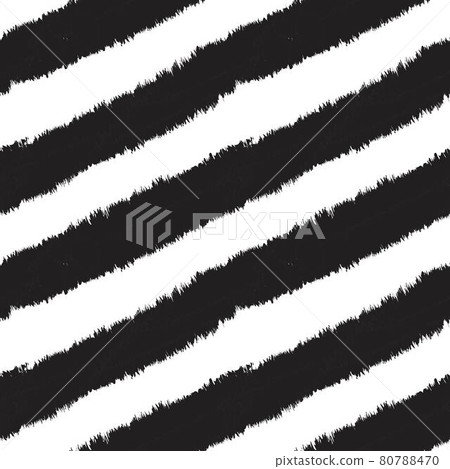 Black and White Brush Stroke Fur Seamless Pattern Black and White Brush Stroke Fur Seamless Pattern 80788470