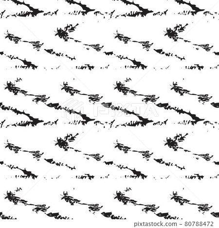 Black and White Brush Stroke Fur Seamless Pattern Black and White Brush Stroke Fur Seamless Pattern 80788472