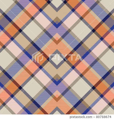 Colourful Chevron Plaid Tartan textured Seamless Pattern Design 80788674