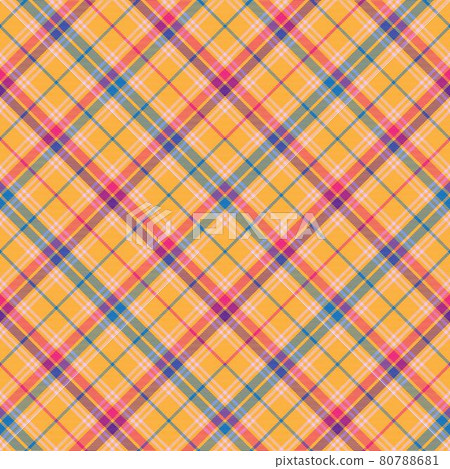 Colourful Chevron Plaid Tartan textured Seamless Pattern Design 80788681