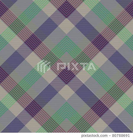 Colourful Chevron Plaid Tartan textured Seamless Pattern Design 80788691