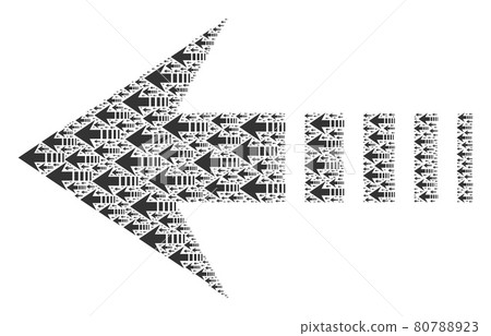 Send Left Recursive Composition of Itself Icons - Stock Illustration ...