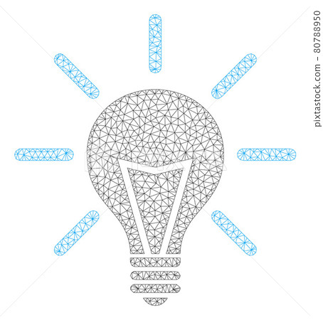 Web Network Electric Light Icon 80788950