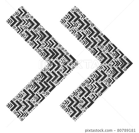 Shift Right Recursion Mosaic of Itself Items 80789181