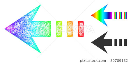 Spectral Net Mesh Gradient Send Left Icon 80789182