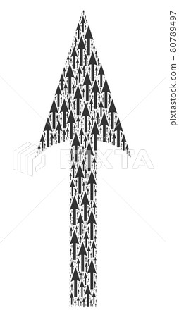 Sharp Arrow Up Recursive Collage of Itself Items - Stock Illustration ...