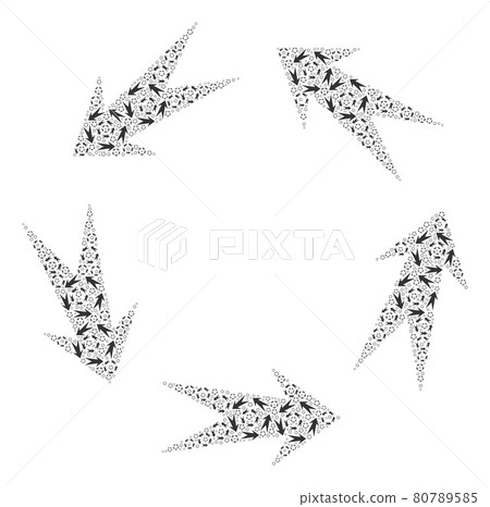 Rotation Recursion Composition of Itself Items - Stock Illustration ...