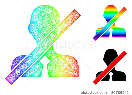 Rainbow Net Mesh Gradient Closed Clerk Icon Rainbow Net Mesh Gradient Closed Clerk Icon 80789941