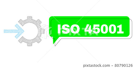 Misplaced ISO 45001 Green Chat Frame and Mesh Wireframe Cog Integration Misplaced ISO 45001 Green Chat Frame and Mesh Wireframe Cog Integration 80790126