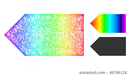 Spectrum Hatched Gradient Direction Left Icon Spectrum Hatched Gradient Direction Left Icon 80790128