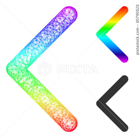 Spectral Net Mesh Gradient Direction Left Icon Spectral Net Mesh Gradient Direction Left Icon 80790828