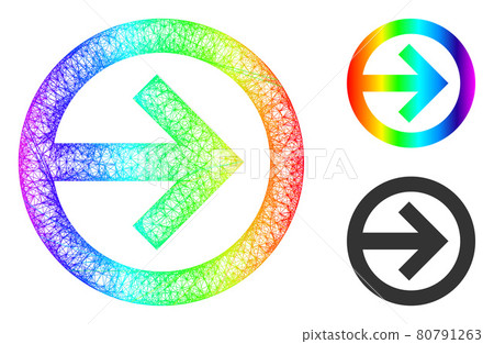 Spectrum Net Mesh Gradient Direction Right Icon Spectrum Net Mesh Gradient Direction Right Icon 80791263
