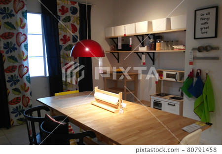 KUALA LUMPUR, MALAYSIA -SEPTEMBER 25, 2016: Interior of the IKEA Kuala Lumpur Store. IKEA is the world's largest furniture retailer, founded in Sweden in 1943 80791458