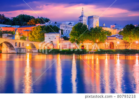 Avignon, France - Medieval castle, Provence Avignon, France - Medieval castle, Provence 80793218