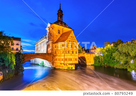 Bamberg, Germany - Medieval town in Franconia, historical region of Bavaria Bamberg, Germany - Medieval town in Franconia, historical region of Bavaria 80793249
