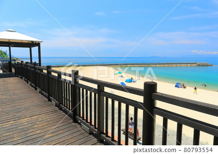 [Ehime Prefecture] Futami Seaside Park under sunny weather 80793554