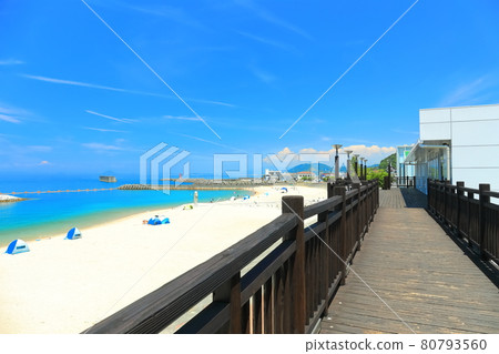 [Ehime Prefecture] Futami Seaside Park under sunny weather 80793560