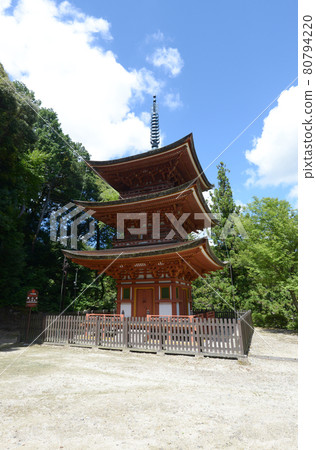 Ryosenji Temple Three-Story Pagoda, Nara City, Nara Prefecture 80794220
