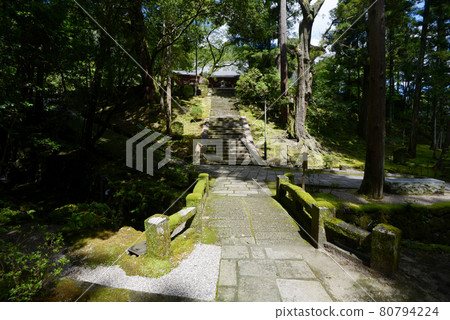 Ryosenji Temple Ishibashi and the main hall approach, Nara City, Nara Prefecture Ryosenji Temple Ishibashi and the main hall approach, Nara City, Nara Prefecture 80794224