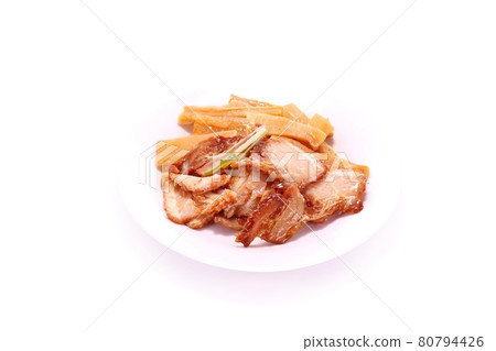 Char siu 和 Menma 旋鈕明亮的背景 Char siu 和 Menma 旋鈕明亮的背景 80794426