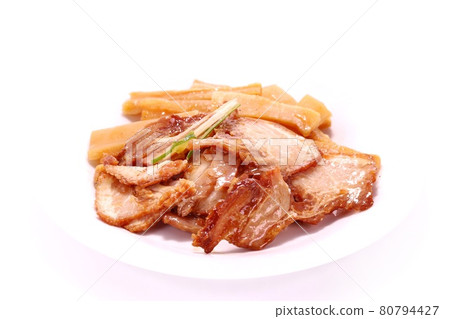 Char siu and Menma knob bright background Char siu and Menma knob bright background 80794427