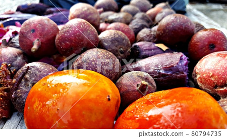 Fruits and vegetables are being prepared to compost organic fertilizer 80794735