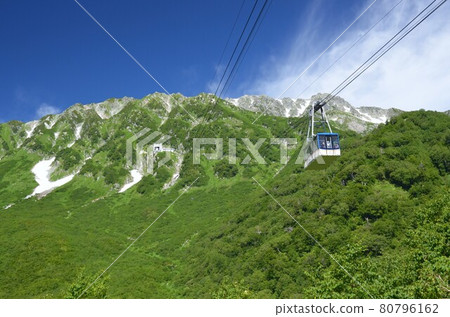 仲夏北阿爾卑斯和立山索道 80796162