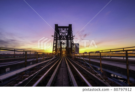 The Long Bien brige in Ha Noi Capital, viet nam The Long Bien brige in Ha Noi Capital, viet nam 80797912