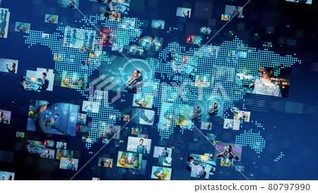 Global network digital content 80797990