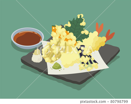 什錦天婦羅矢量圖素材 80798799