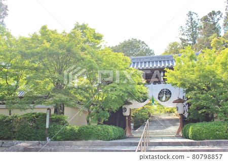 有藍色秋葉的光明寺 80798857