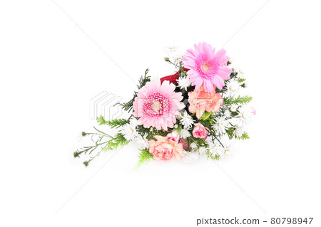 Flower arrangement gerbera pink vase gift Flower arrangement gerbera pink vase gift 80798947