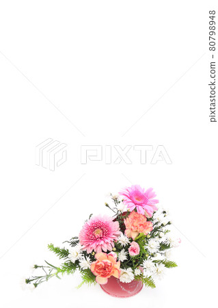 Flower arrangement gerbera pink vase gift Flower arrangement gerbera pink vase gift 80798948