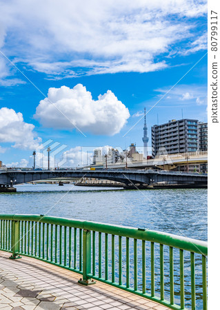 Cityscape of Tokyo Scenery around Ryogokubashi 80799117