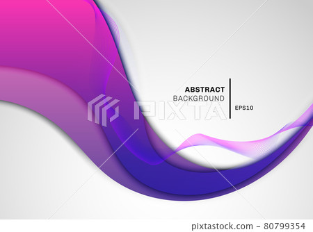 Abstract wave pink and blue gradient shape with... - Stock Illustration ...
