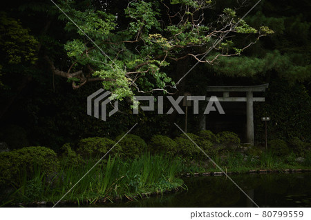 Jinushisha of Heian Jingu Shrine in Kyoto Jinushisha of Heian Jingu Shrine in Kyoto 80799559