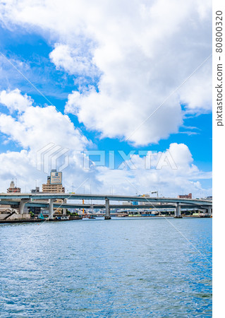 Cityscape of Tokyo Scenery around Ryogoku Junction 80800320