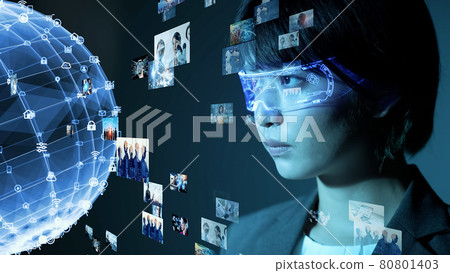VR goggles head mounted display VR goggles head mounted display 80801403