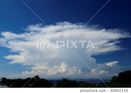 Gunma blue sky and cumulonimbus Gunma blue sky and cumulonimbus 80802158