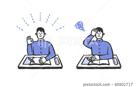 Male student of school run to study 80802717