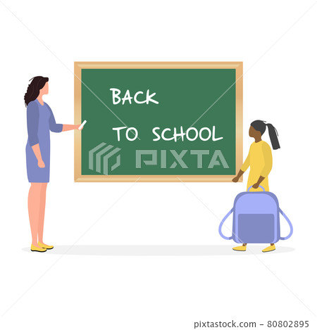 Schoolgirl Teacher Pupil Back to school Education 80802895